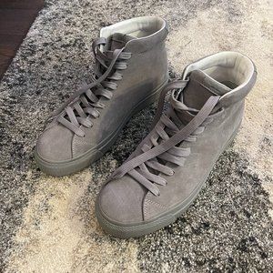 Rag & Bone Men's High Top Suede Grey Sneakers